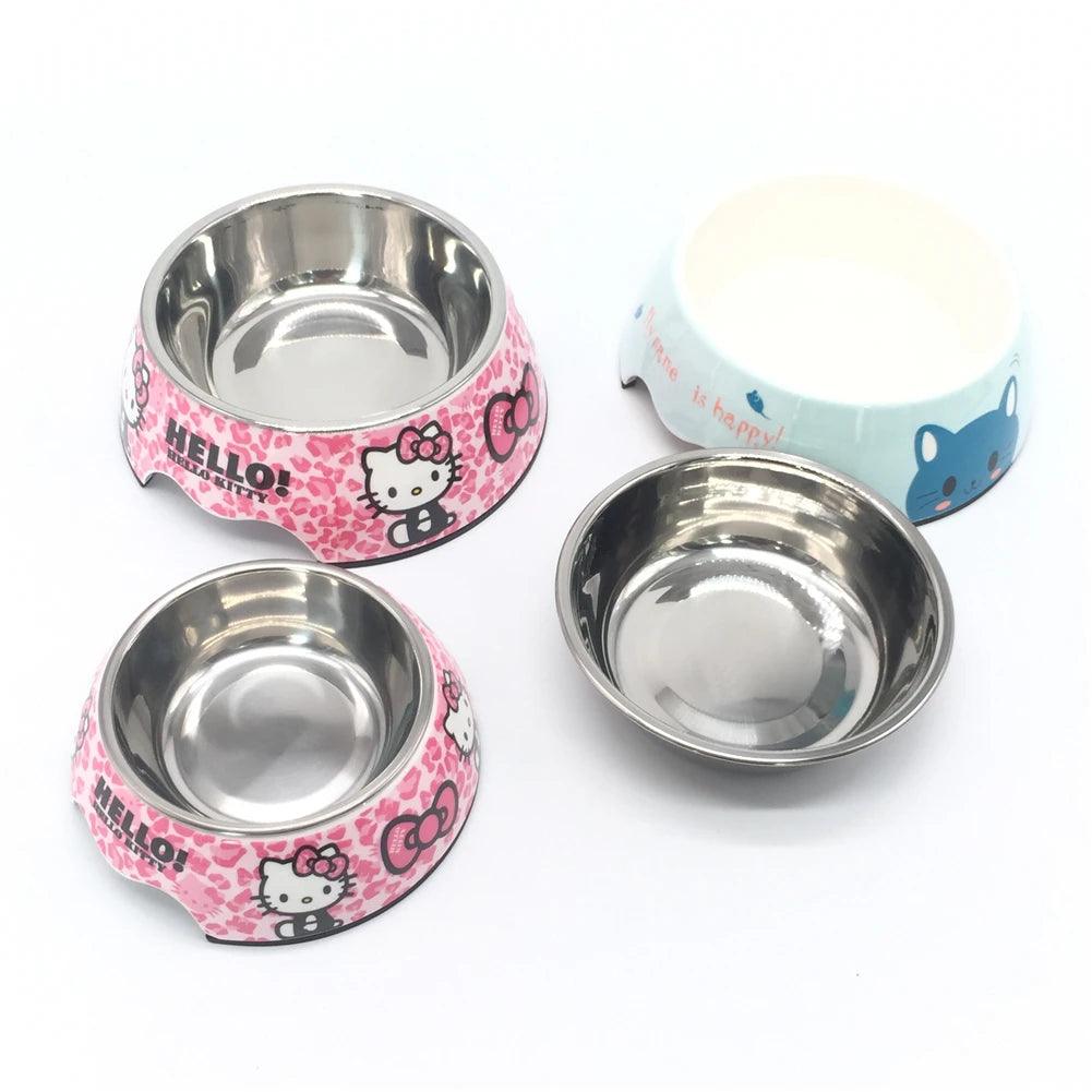 PurrfectPet Stainless Steel Non-Slip Feeding Bowls: Travel-Friendly Food &amp; Water Dish for Cats and Kittens - Paws &amp; Purrfections