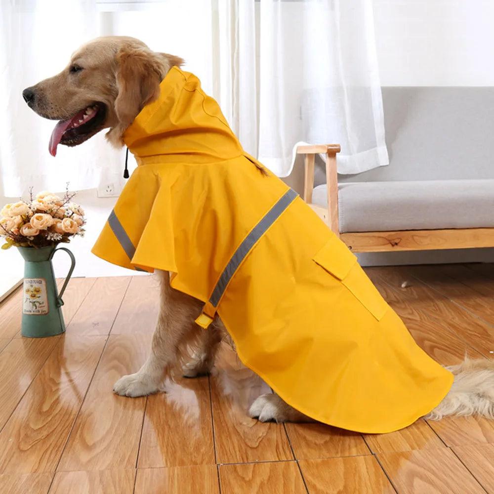 Reflective Waterproof Rain Coat with Zipper - Paws &amp; Purrfections