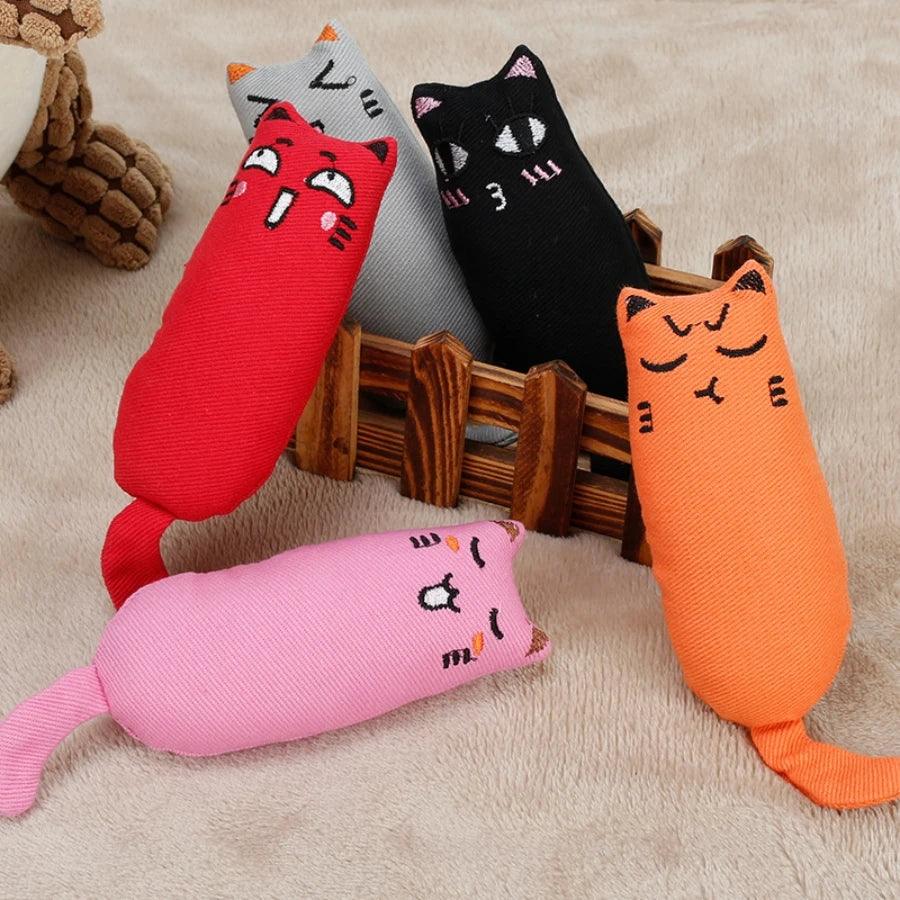 Rustle Sound Catnip Toy Cats Product For Pets Cute Cat Toys For Kitten Teeth Grinding Cat Plush Toy Thumb Pillow Pet Accessories - Paws &amp; Purrfections