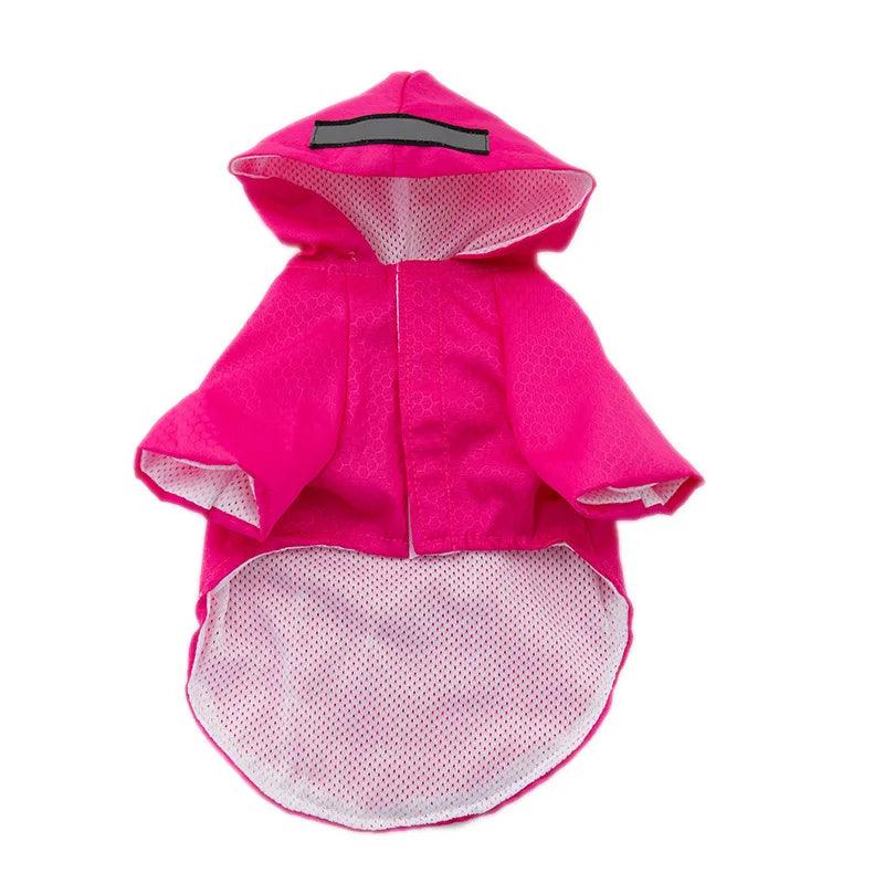 S-XL Creativity Pets Clothes Hooded Raincoats Reflective Strip Dogs Rain Coats Waterproof Outdoor Breathable Net Yarn Jackets - Paws &amp; Purrfections