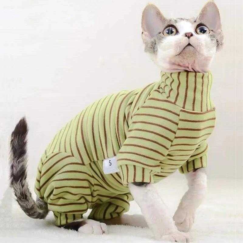 Striped Jumpsuit - Paws &amp; Purrfections