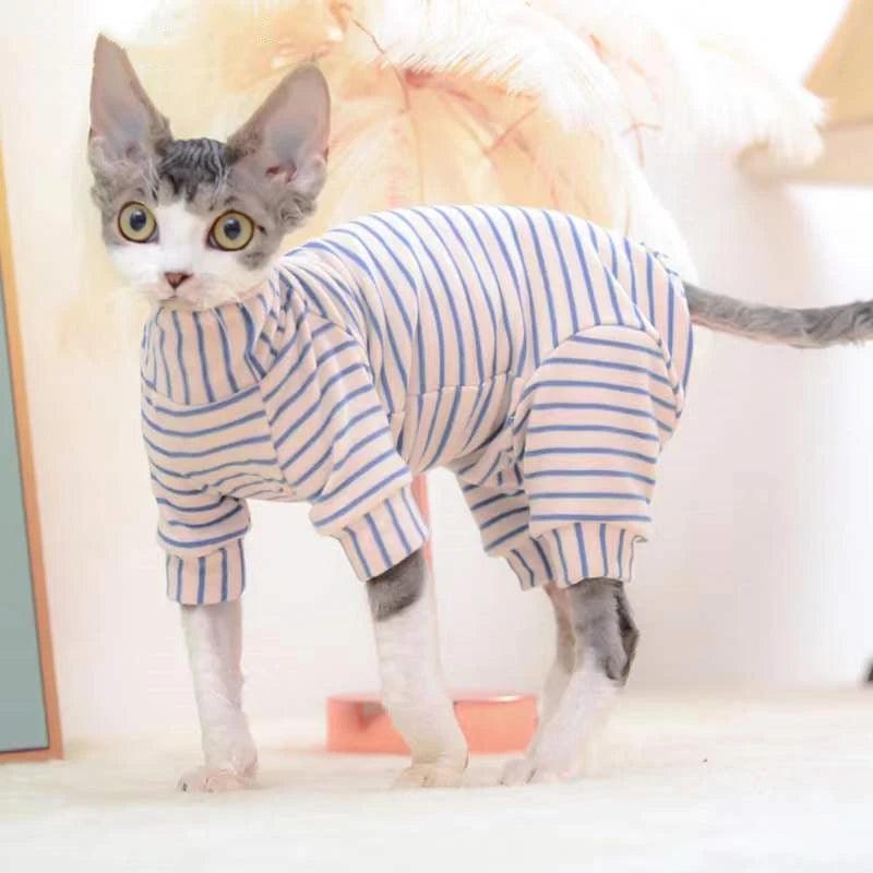 Striped Jumpsuit - Paws &amp; Purrfections