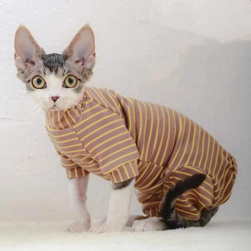 Striped Jumpsuit - Paws &amp; Purrfections