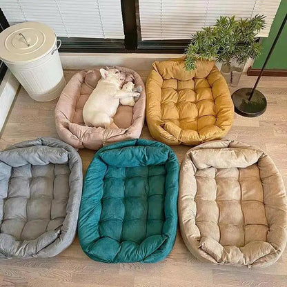 Ultimate Comfort 3-in-1 Cotton Kennel Dog Bed - Paws &amp; Purrfections