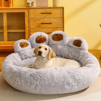 Washable Plush Dog Bed - Paws &amp; Purrfections