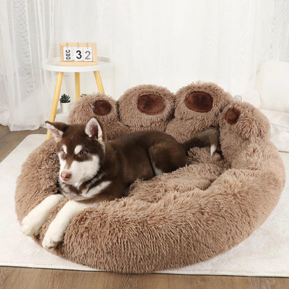 Washable Plush Dog Bed - Paws &amp; Purrfections