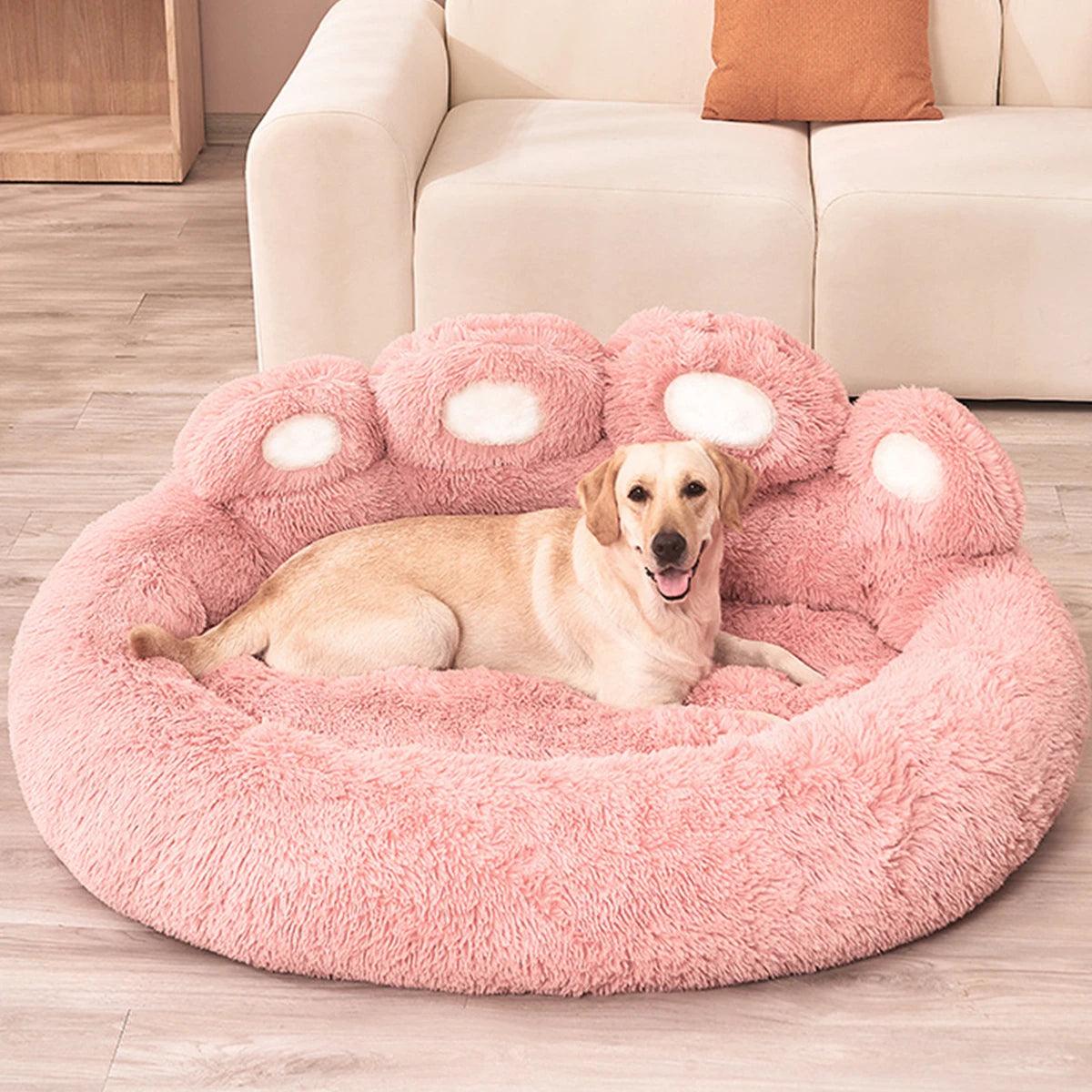 Washable Plush Dog Bed - Paws &amp; Purrfections