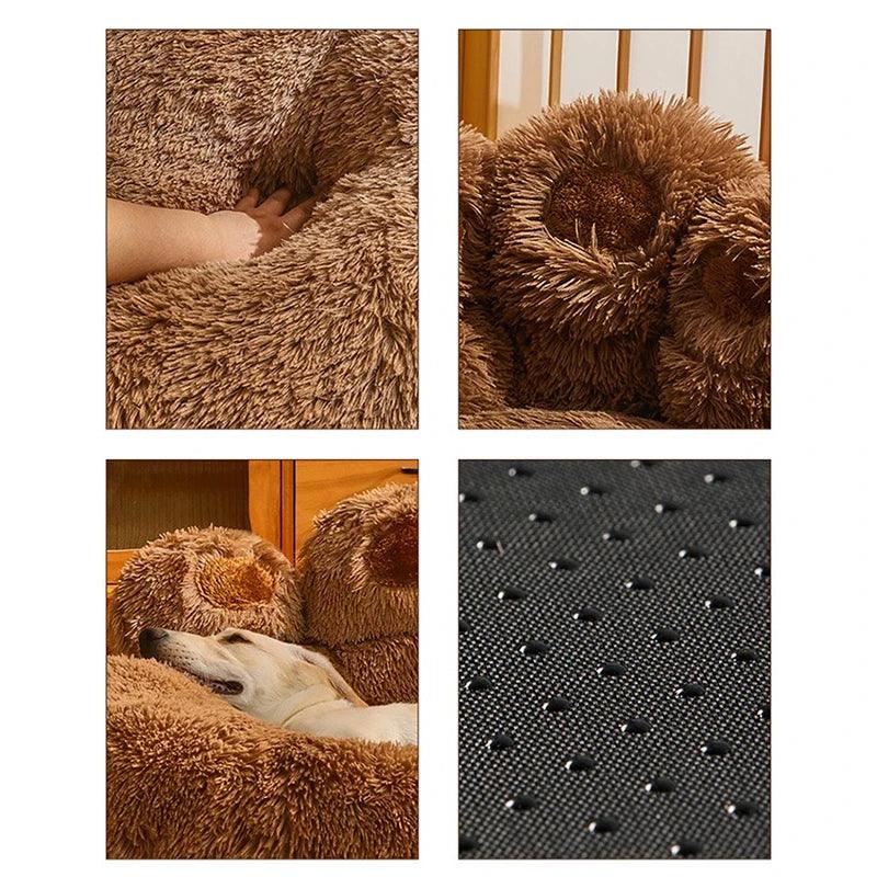 Washable Plush Dog Bed - Paws &amp; Purrfections