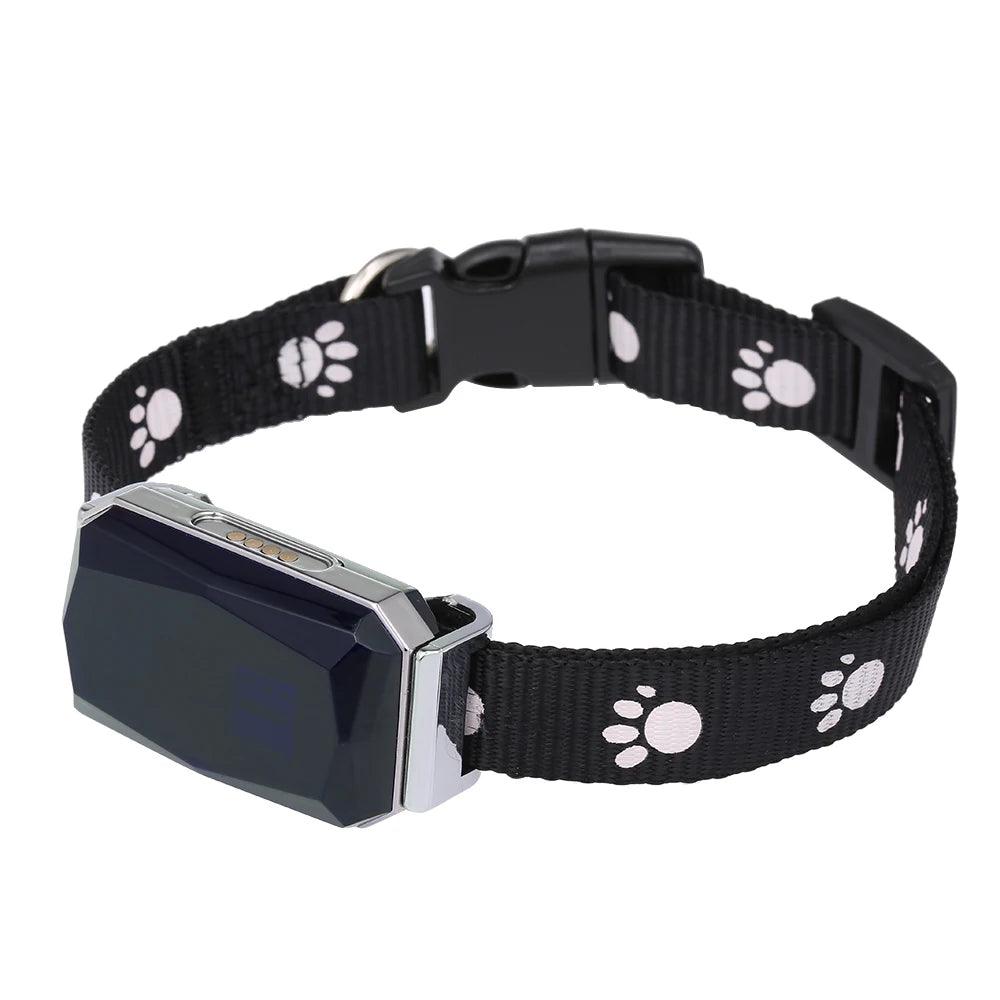 Waterproof IP67 Mini Pets GPS AGPS LBS Wifi Tracker Real-time Tracking Collar Dog Cat Find Device Bell Rings Tracking Locator - Paws &amp; Purrfections