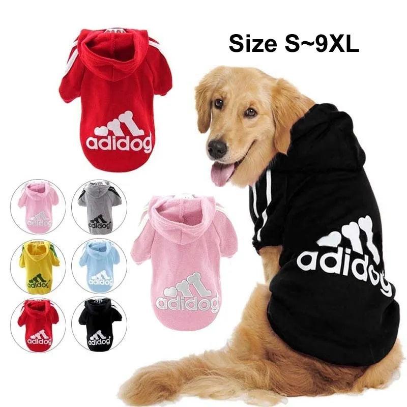 Winter Dog Clothes Adidog Sport Hoodies Sweatshirts Warm Coat Clothing for Small Medium Large Dogs Big Dogs Cat Pets Puppy Outfi - Paws &amp; Purrfections