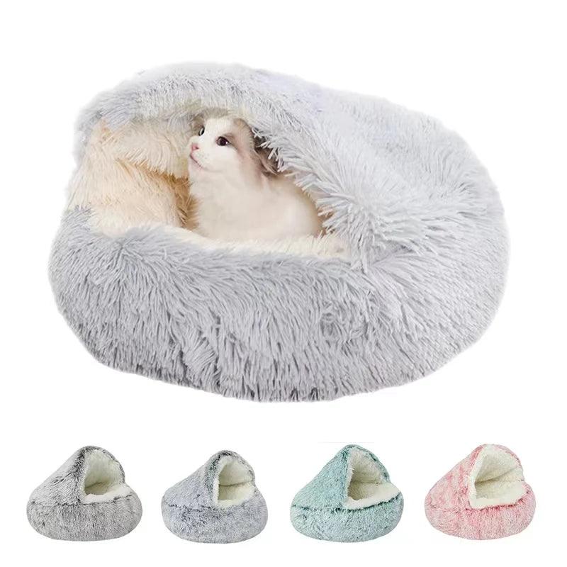 Winter Long Plush Pet Bed - Paws &amp; Purrfections