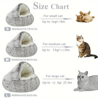 Winter Long Plush Pet Bed - Paws &amp; Purrfections