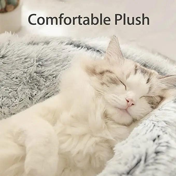 Winter Long Plush Pet Bed - Paws &amp; Purrfections