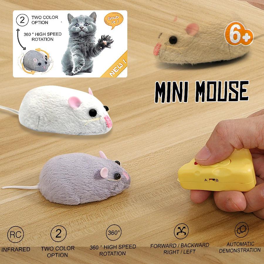 Wireless Mouse Shape Toy with Remote Control - Paws &amp; Purrfections